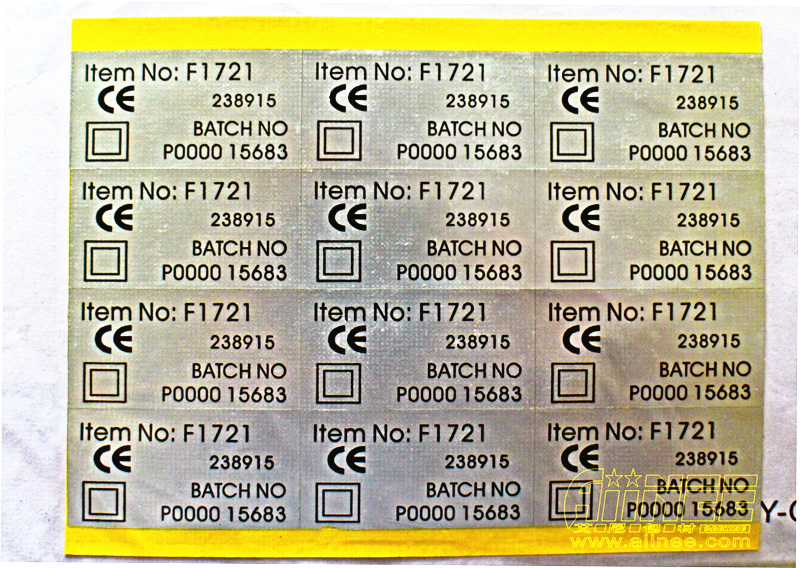 电子类不干胶贴纸